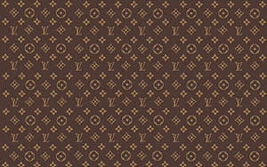 Louis Vuitton Monogram Pattern Brown and Tan Luxury Brand Design HD wallpaper