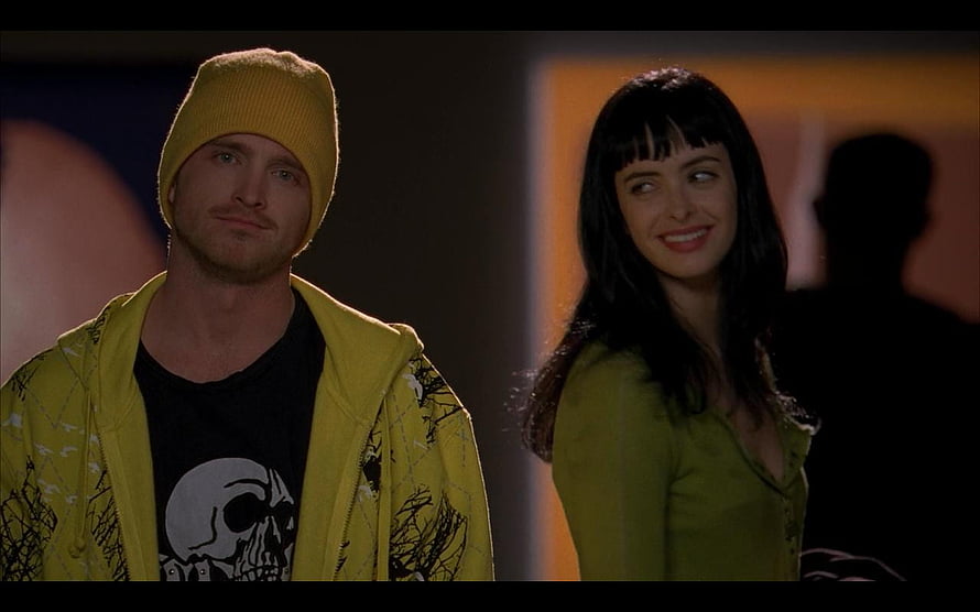 Breaking Bad Jane Margolis and Walter White in Yellow Outfits HD wallpaper