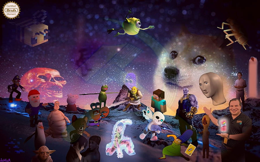 Dank Memes Amino Community Collage Featuring Internet Culture Icons and Characters HD wallpaper