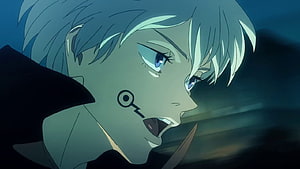 Inumaki Toge Anime Character Close-Up with Key Mark on Cheek HD wallpaper