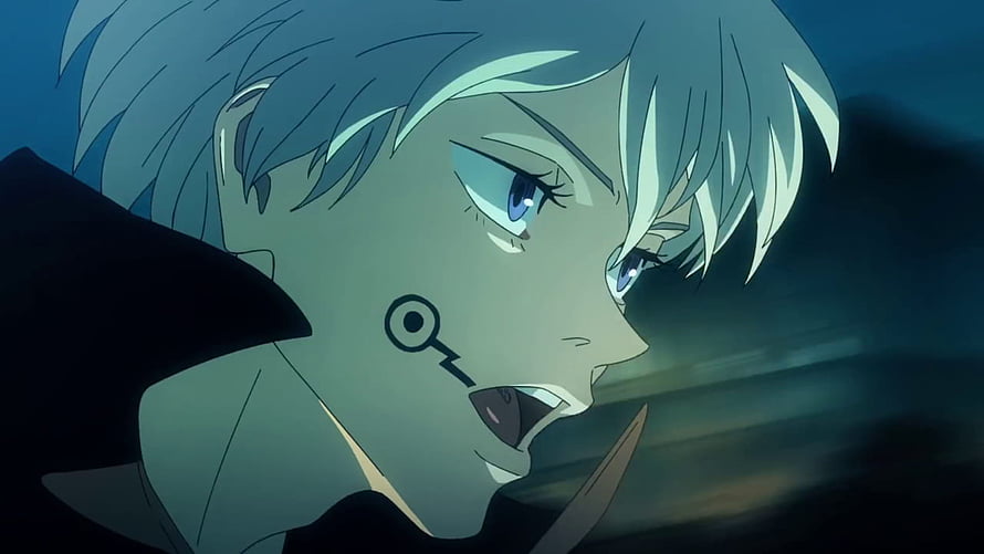 Inumaki Toge Anime Character Close-Up with Key Mark on Cheek HD wallpaper