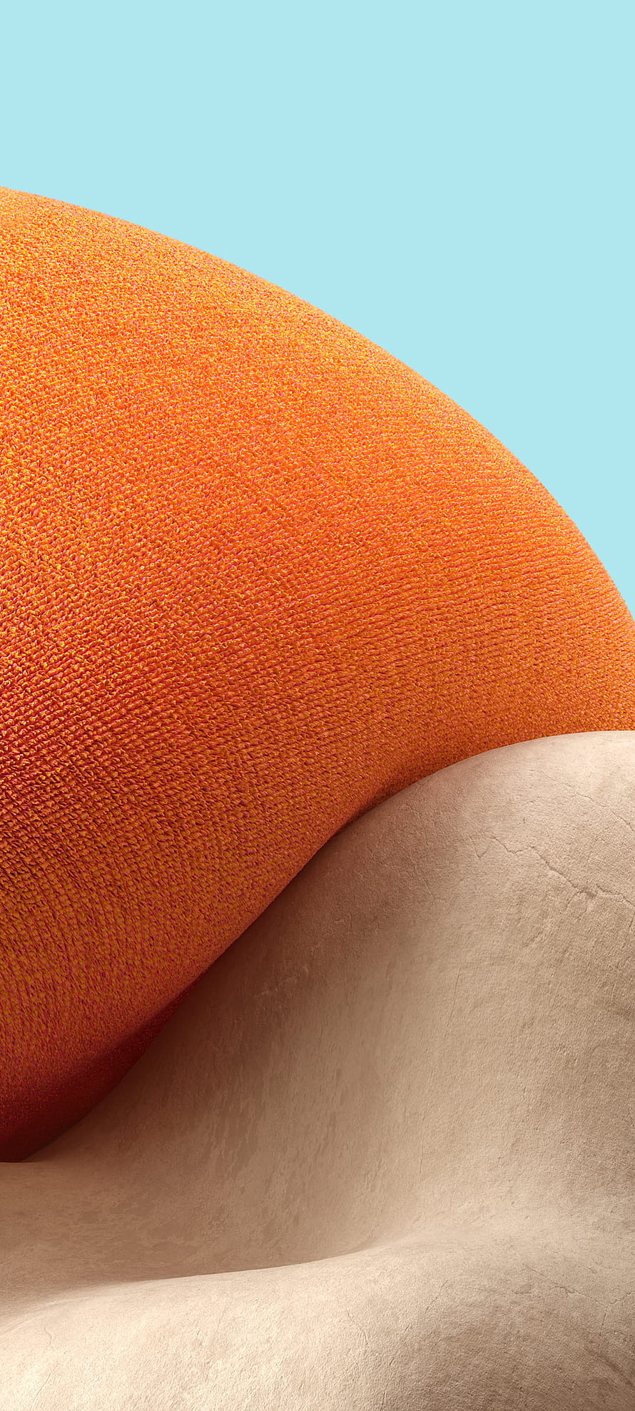 Samsung Galaxy A32 Abstract Orange and Beige Textured Wallpaper HD phone wallpaper