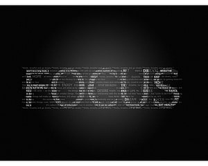 Minimalist Black Text Art Wallpaper with Motivational Words and Focus Theme HD wallpaper