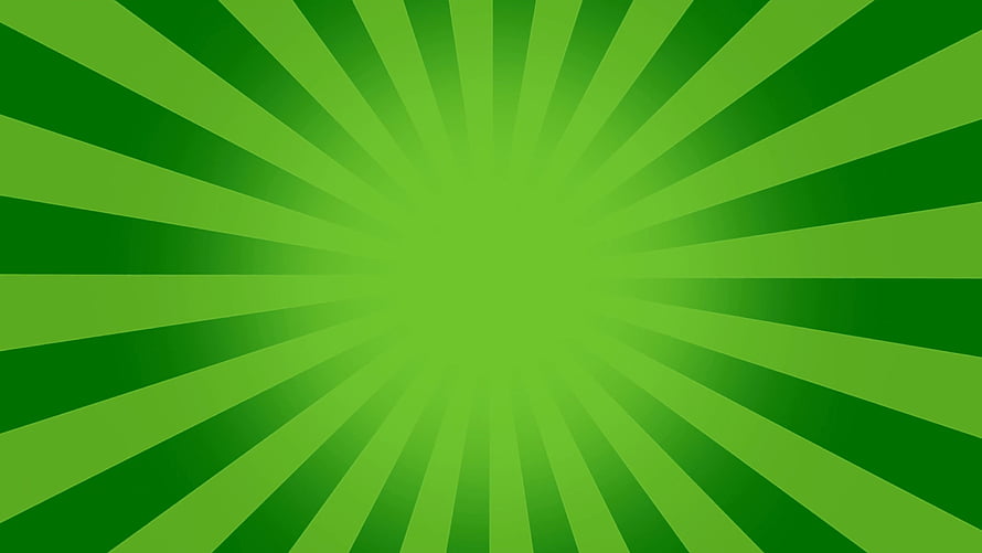 Vibrant Green Radial Burst Pattern with Alternating Rays and Central Glow HD wallpaper