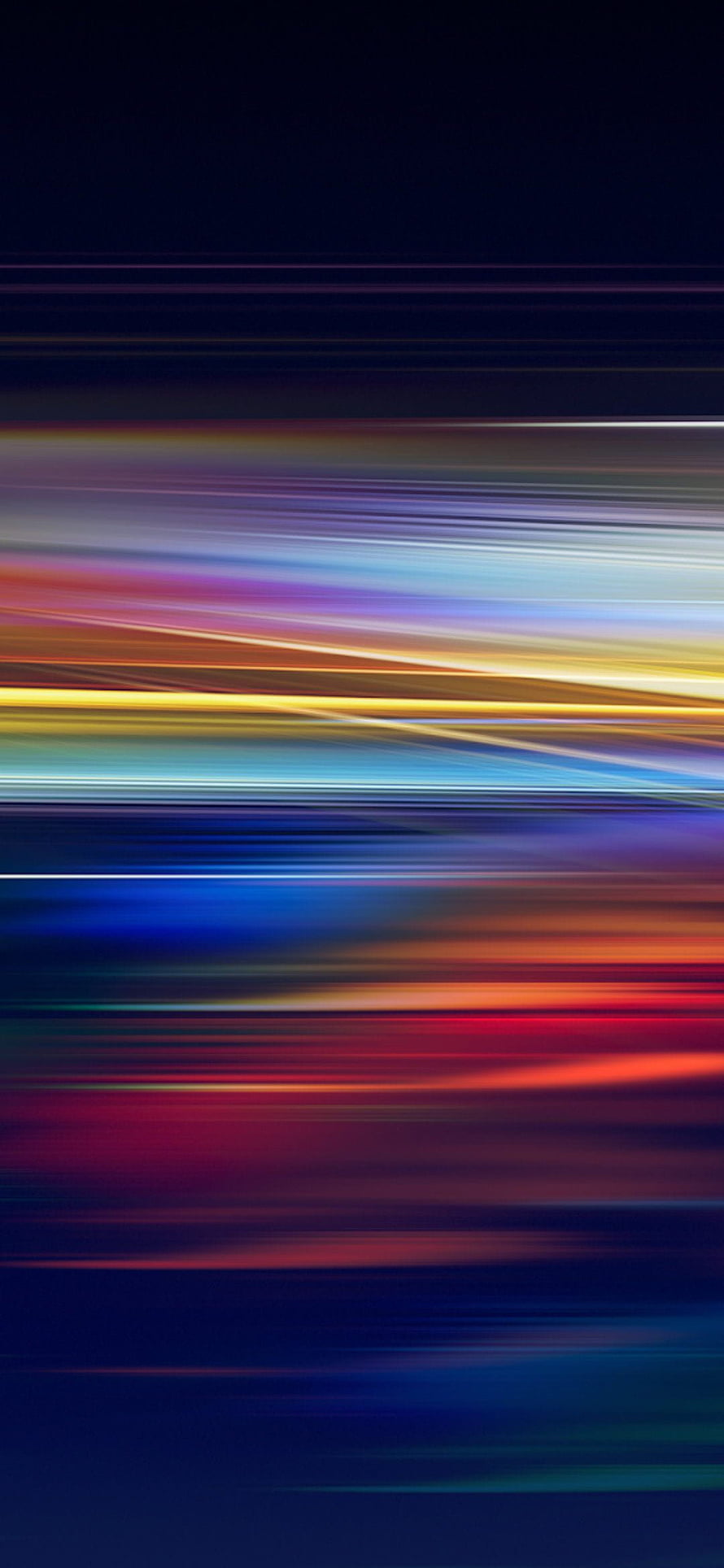 Vibrant Horizontal Light Streaks on Dark Background Abstract Digital Art HD phone wallpaper