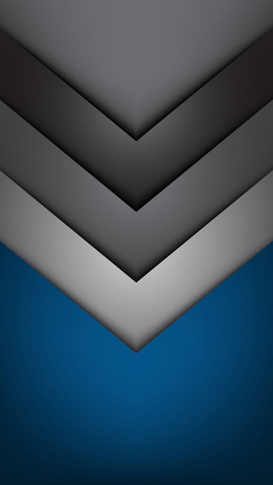 Layered Chevron Abstract Wallpaper in Blue, Gray, and Black Tones HD phone wallpaper