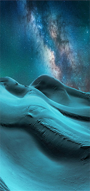 Sweeping Sand Dunes Under a Vivid Milky Way Night Sky HD phone wallpaper