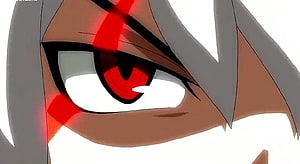 Shu Kurenai Intense Red Eye Close-Up From Beyblade Burst Legend Anime HD wallpaper