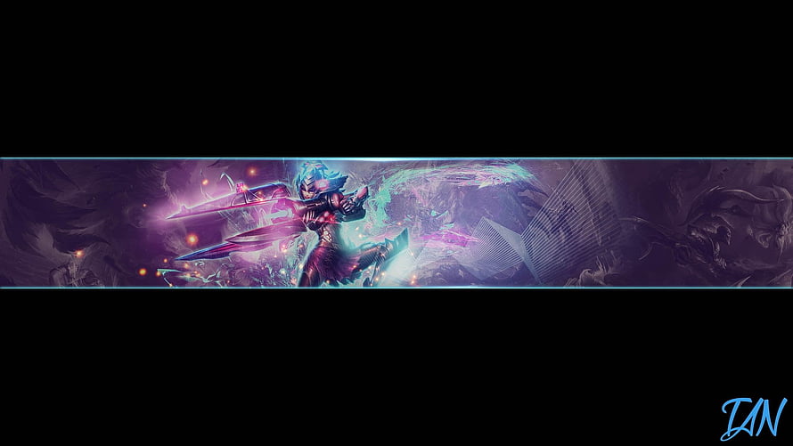 Epic Fantasy Warrior Wielding Glowing Blades in Purple and Cyan Digital Art HD wallpaper