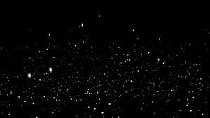 Minimalist White Particles Drifting Upward Against a Deep Black Void HD wallpaper