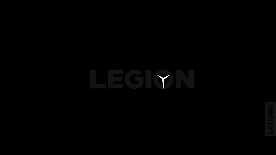 Lenovo Legion Gaming Logo on Black Background HD wallpaper