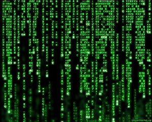 The Matrix Digital Rain Green Code Rainfall on Black Background HD wallpaper