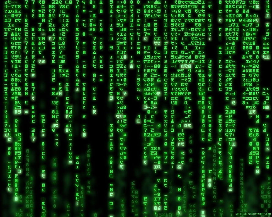The Matrix Digital Rain Green Code Rainfall on Black Background HD wallpaper