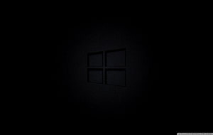 Windows 10 Ultra Black Minimalist Dark Desktop Background HD wallpaper