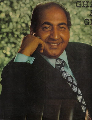 Mohammad Rafi Classic Portrait in Dark Suit and Patterned Tie HD phone wallpaper