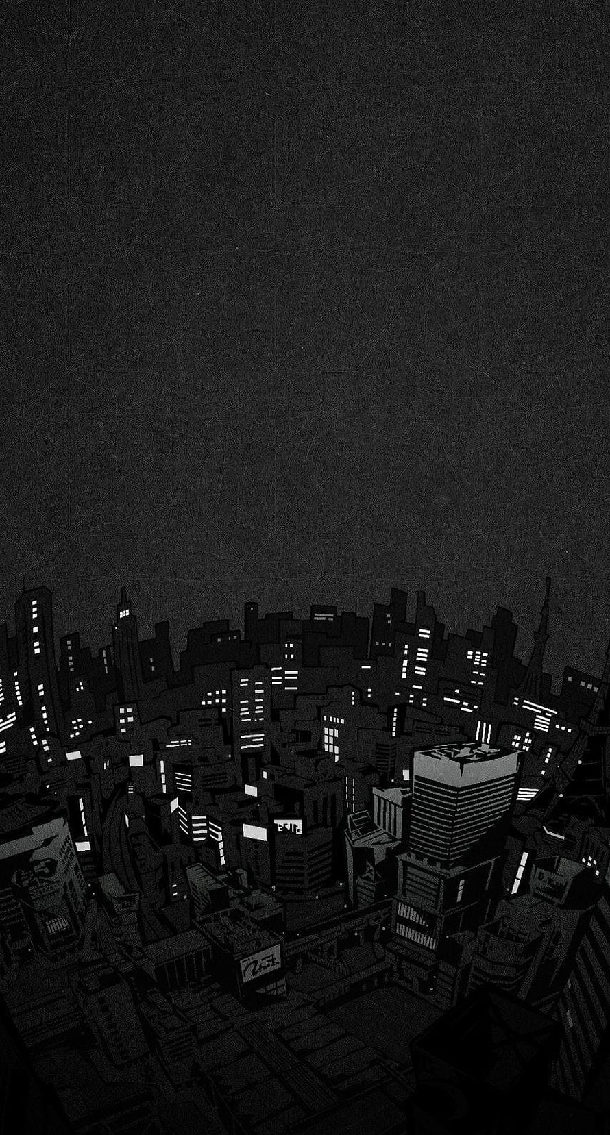 Persona 5 Minimalist Dark Cityscape Phone Wallpaper HD phone wallpaper