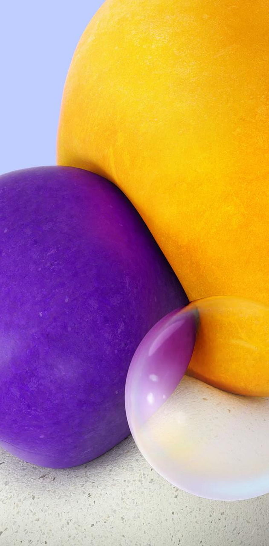 Samsung Galaxy A72 Default Wallpaper with Abstract Colorful Spheres HD phone wallpaper