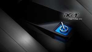 Acer Aspire Series Desktop Tower with Glowing Blue Power Button HD wallpaper