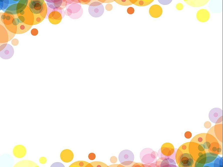 Colorful Abstract Circle Border Frame on White Background HD wallpaper