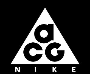 Nike ACG Triangle Logo Minimalist Black and White Branding Design HD wallpaper
