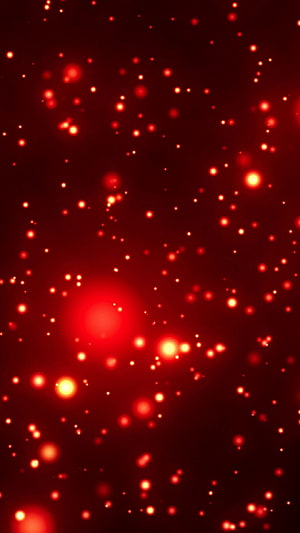 Glowing Red Fire Particles Floating in Dark Space Abstract Background HD phone wallpaper