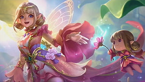 Angela Collector Skin Fantasy Fairy Character Artwork HD wallpaper