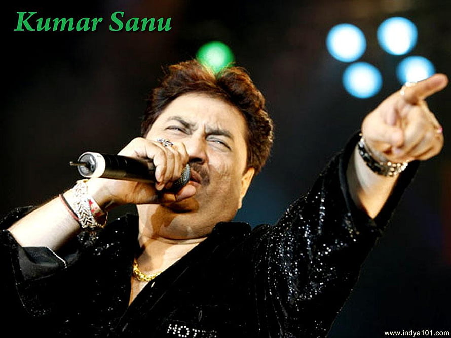 Kumar Sanu Live Concert Performance in Black Sequined Jacket HD wallpaper
