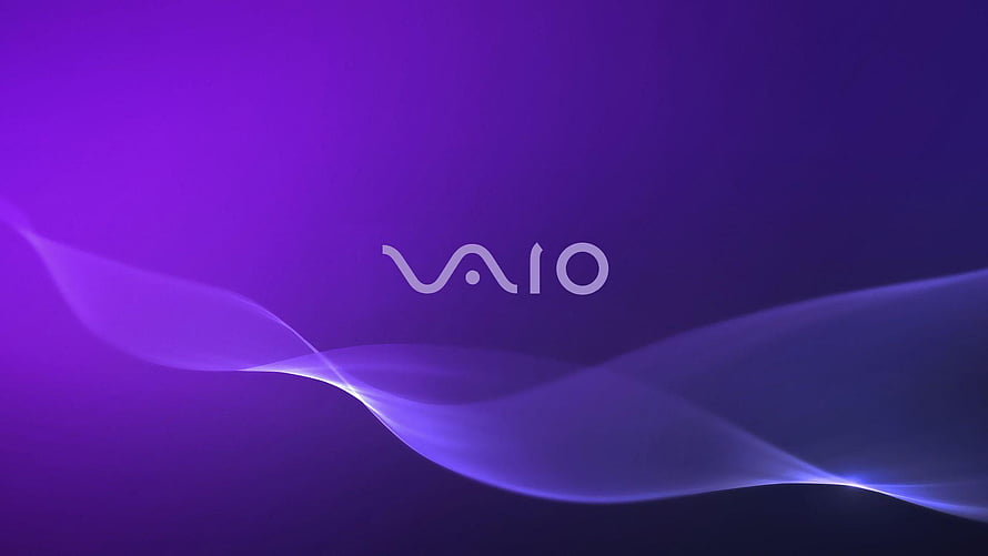 Sony VAIO Purple Abstract Wave Desktop Background HD wallpaper