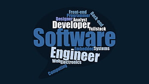 Software Engineering Career Roles Word Cloud Graphic HD wallpaper
