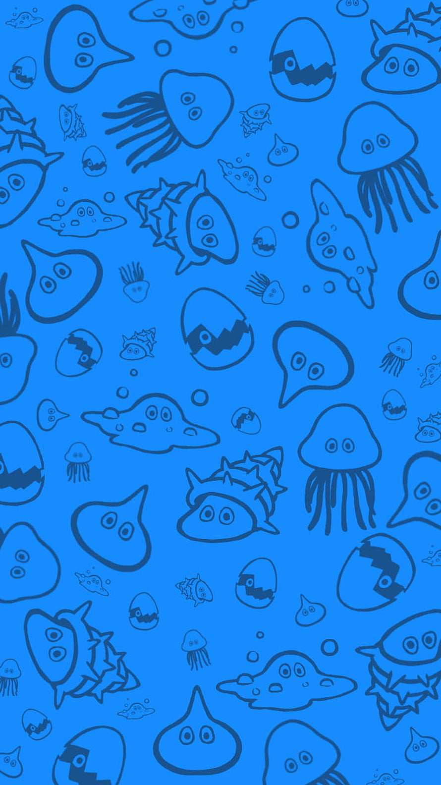 Dragon Quest 11 Cute Monster Pattern Wallpaper HD phone wallpaper