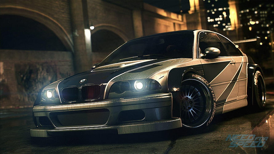 Need For Speed Most Wanted BMW M3 GTR Night Street Racing Scene HD wallpaper