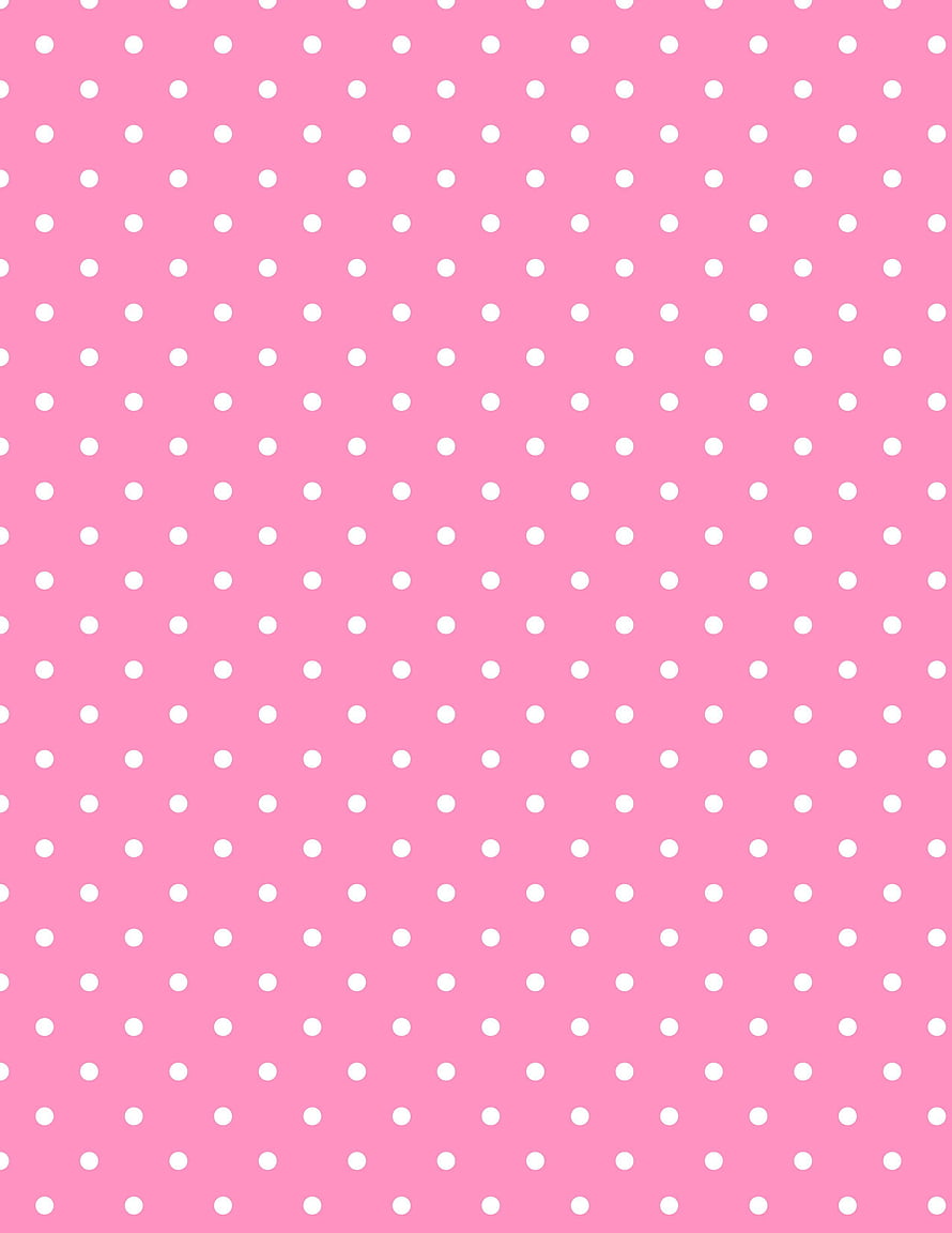 Soft Pink Polka Dot Pattern with White Dots for Backgrounds and Design Projects HD phone wallpaper