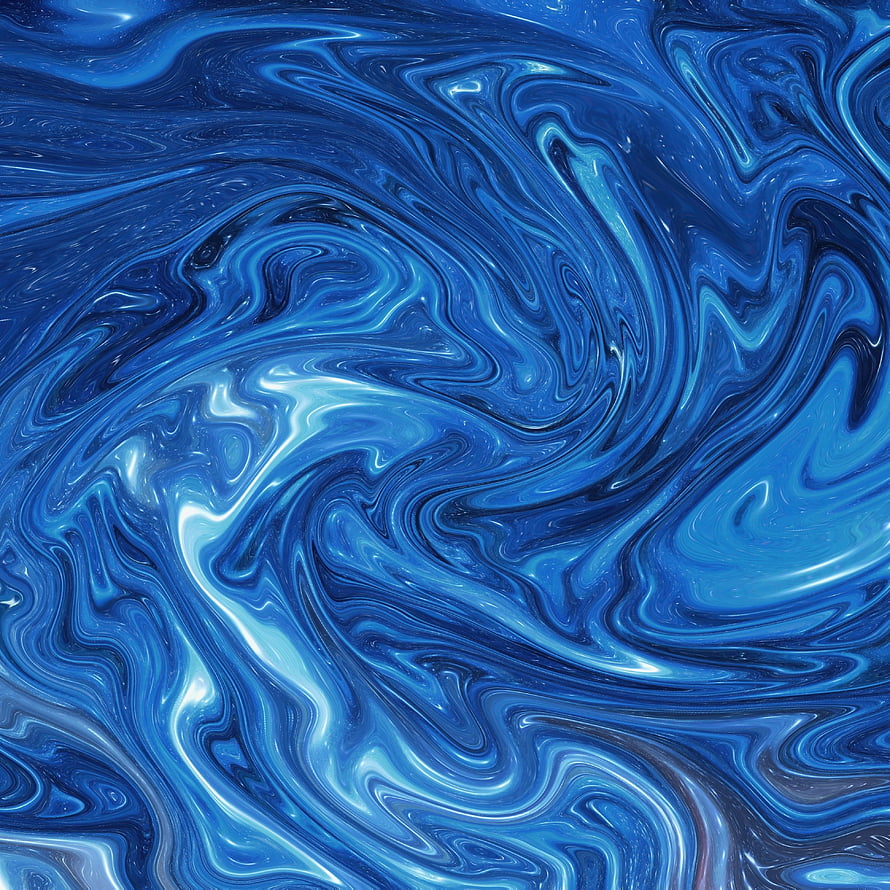 Abstract Blue Liquid Marble Texture with Swirling Fluid Patterns HD phone wallpaper