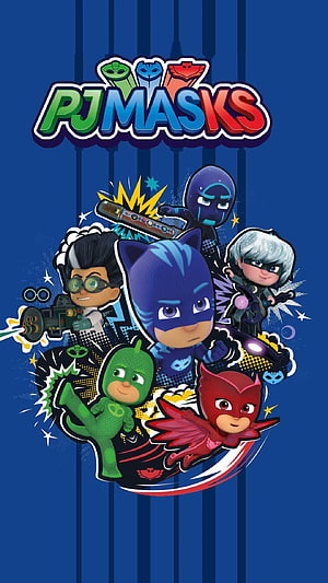 PJ Masks Team Catboy Owlette Gekko and Romeo Action Hero Poster Art HD phone wallpaper