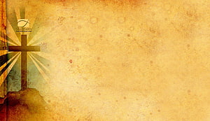 Vintage Christian Cross with Radiant Light on Textured Sepia Background HD wallpaper