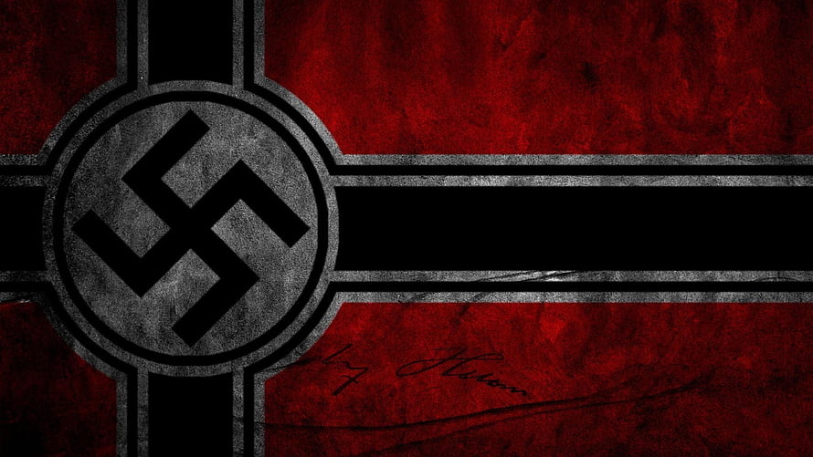 Dark Red and Black Swastika Cross Design with Grunge Texture HD wallpaper
