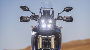 Yamaha Tenere 700 Front View With Quad LED Headlights And Gold Forks HD wallpaper