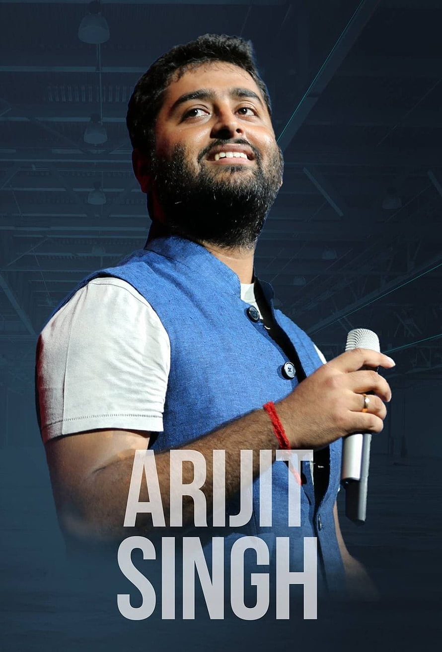 Arijit Singh Holding Microphone in Blue Vest on Stage HD phone wallpaper