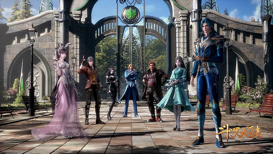 Douluo Dalu 3rd Season Character Lineup at Grand Castle Gate HD wallpaper