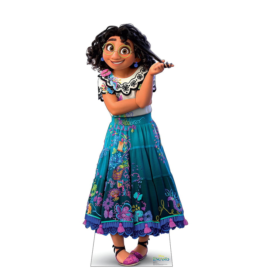 Mirabel Madrigal from Disney Encanto in colorful embroidered dress and glasses HD phone wallpaper