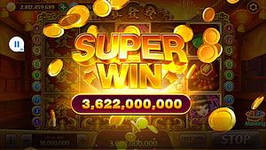 Higgs Domino Island Super Win Celebration with Golden Coins and Chinese Fortune Symbols HD wallpaper