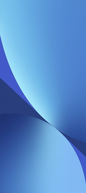 Minimalist Blue Gradient Abstract Wallpaper with Smooth Curved Geometric Shapes HD phone wallpaper