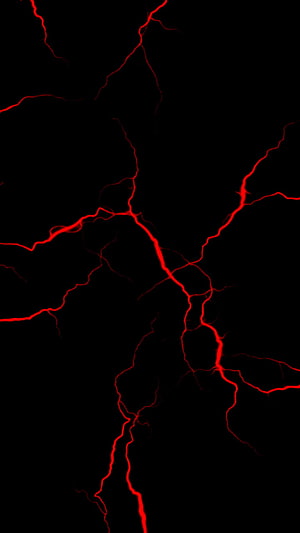 Glowing Red Fracture Pattern on Black Background HD phone wallpaper