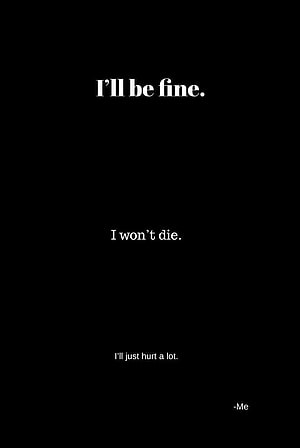Minimalist Black Background with White Text Quote About Resilience and Pain HD phone wallpaper