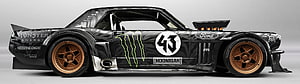 Hoonigan Ford Mustang GT350R Race Car with Monster Energy Livery HD wallpaper
