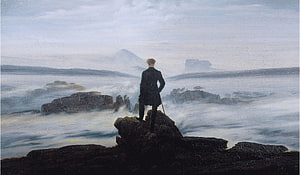 Caspar David Friedrich The Wanderer Above the Sea of Fog Romantic Landscape Painting HD wallpaper