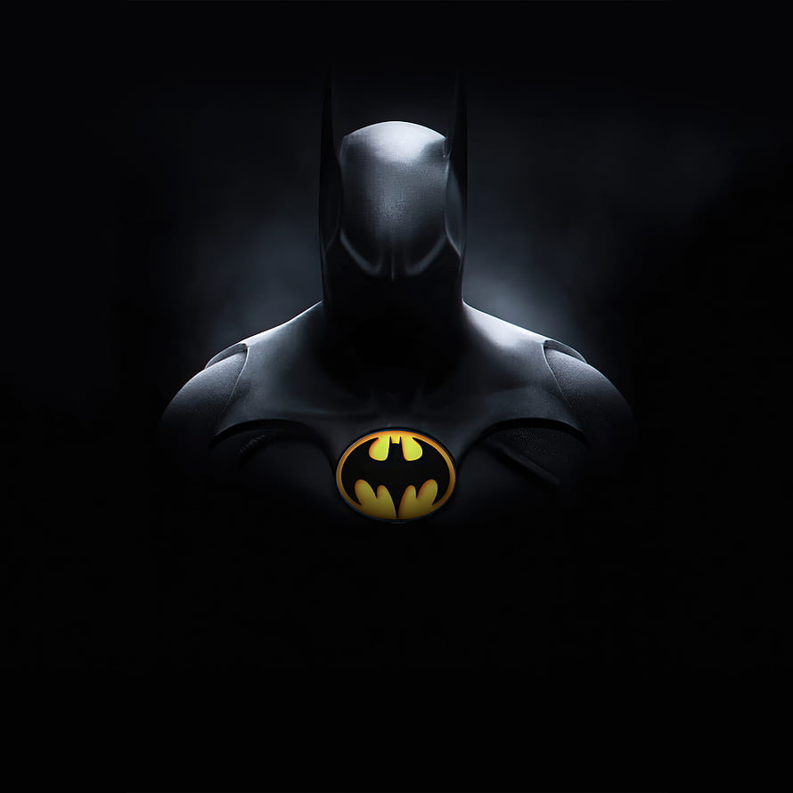 Batman Dark Knight Cowl and Emblem in Dramatic Shadow HD phone wallpaper