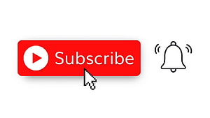Red YouTube Subscribe Button With Notification Bell And Cursor Icon HD wallpaper
