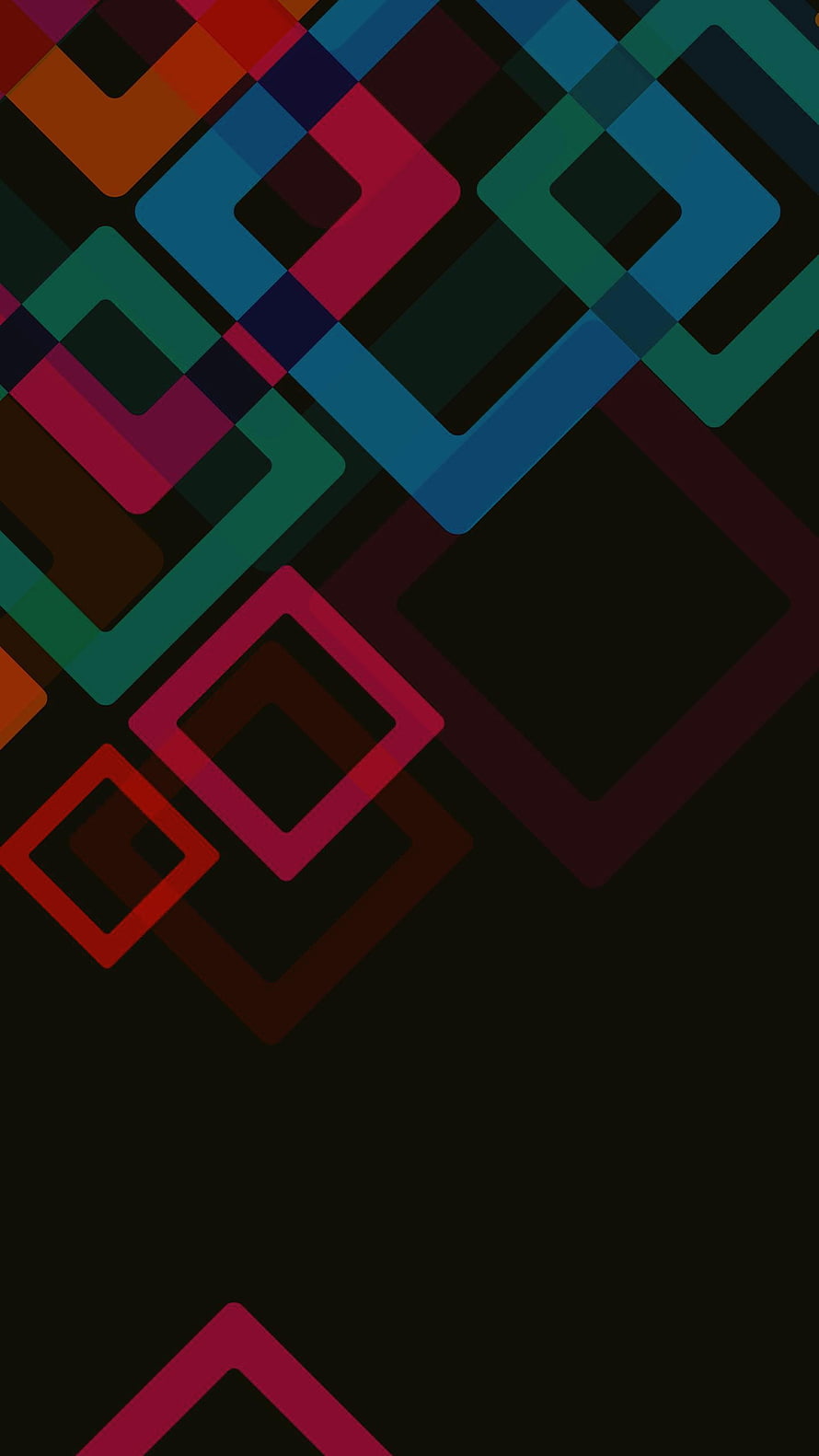 Vibrant Geometric Square Pattern on Black Background HD phone wallpaper