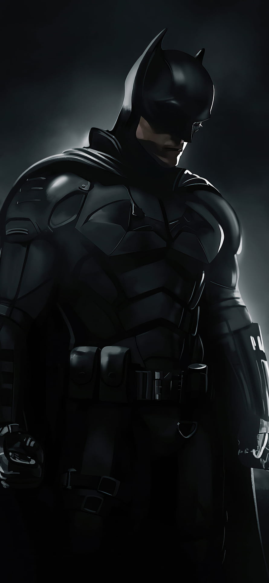 The Batman Robert Pattinson Dark Armored Suit Cinematic Portrait HD phone wallpaper